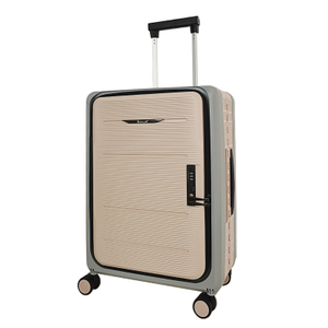 BUBULE ZD Custom PP Carry on High Quality Folding Rolling Trolley Luggage Travel Hard Suitcase with Wheels