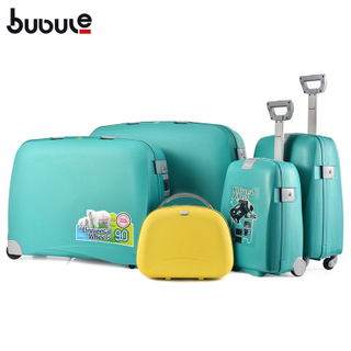 BUBULE NL501 Hot Sale 100% PP OEM Trolley Customized Travel Suitcase Wheeled Luggage Set
