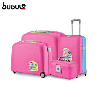 BUBULE WL405 4 pcs PP Wheeled Trolley Luggage Sets Large Capacity Travel Suitcases