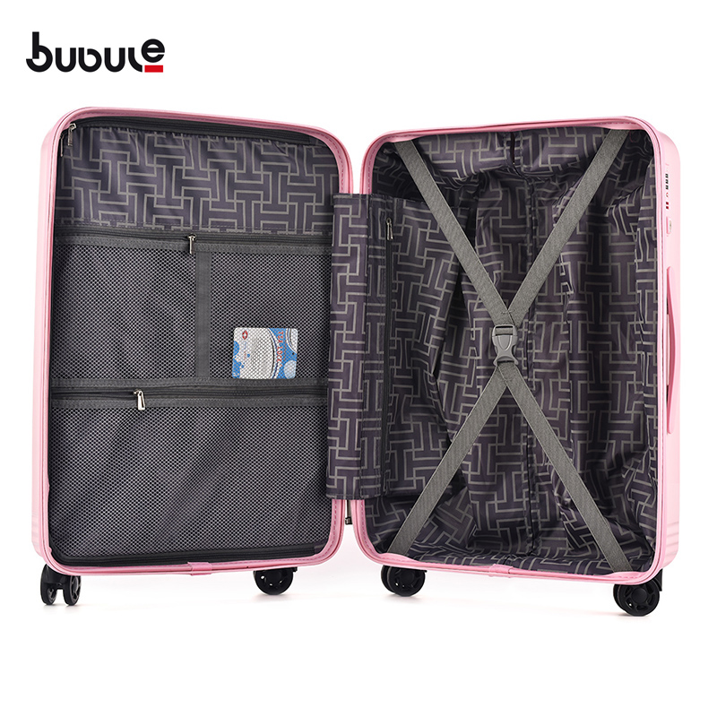 BUBULE PPL07 3 PCS PP Hard Case Zipper Trolley Luggage Sets Customized Men Spinner Travel Bag