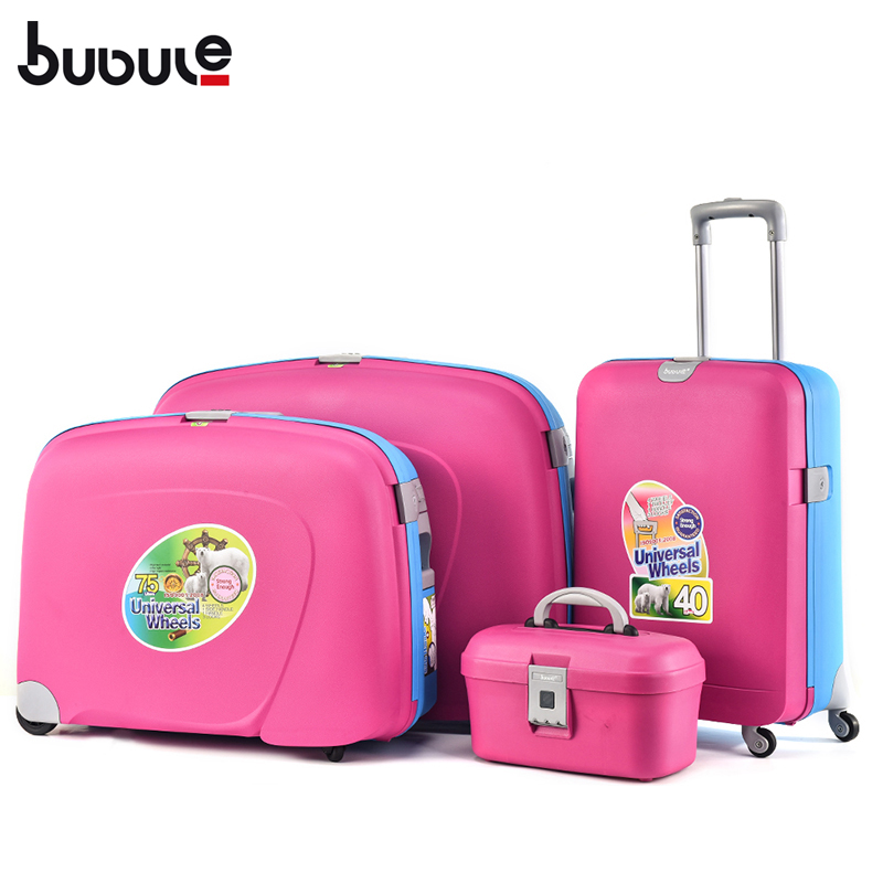 BUBULE GL405 Popular PP 4 pcs Spinner Trolley Luggage Set Wheeled Suitcase for Travel