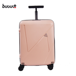 BUBULE PPL09 3PCS PP Hard Case Luggage Set Full Lining Travel Zipper Trolley Bag Suitcase