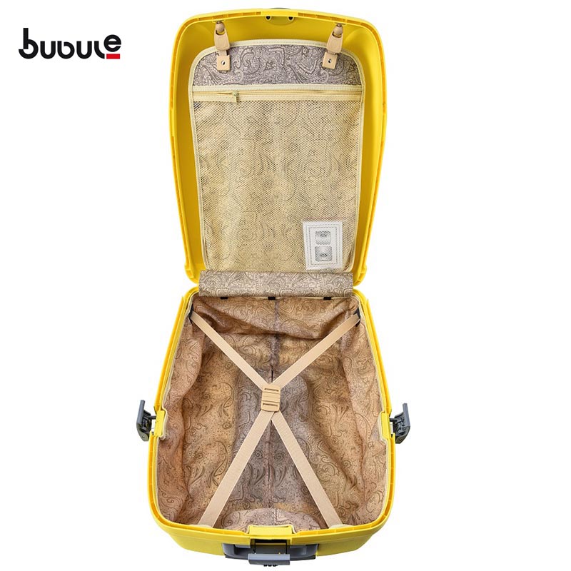 BUBULE 3PCS PP Trolley Luggage Sets Wheeled Spinner Travel Bag Suitcases