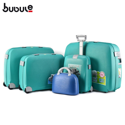 BUBULE 5 PCS Cheap High Quality PP Travel Trolley Luggage Sets Spinner Wheeled Suitcases