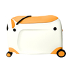 BUBULE Kids Trolley Hard Case Hand Luggage Ride on Travel Luggage Bags Cases 